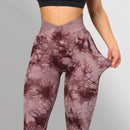 Seamless Tie Dye Yoga Leggings