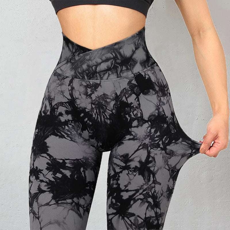 Seamless Tie Dye Yoga Leggings