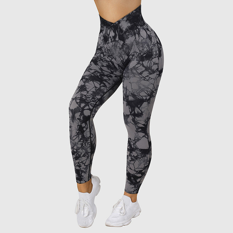 Seamless Tie Dye Yoga Leggings