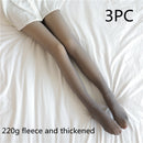 Fake Translucent Plus Size Leggings Fleece Lined Tights Fall And Winter Warm Fleece Pantyhose Women Fleece Lined Pantyhose Thermal Winter Tights