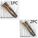 Fake Translucent Plus Size Leggings Fleece Lined Tights Fall And Winter Warm Fleece Pantyhose Women Fleece Lined Pantyhose Thermal Winter Tights