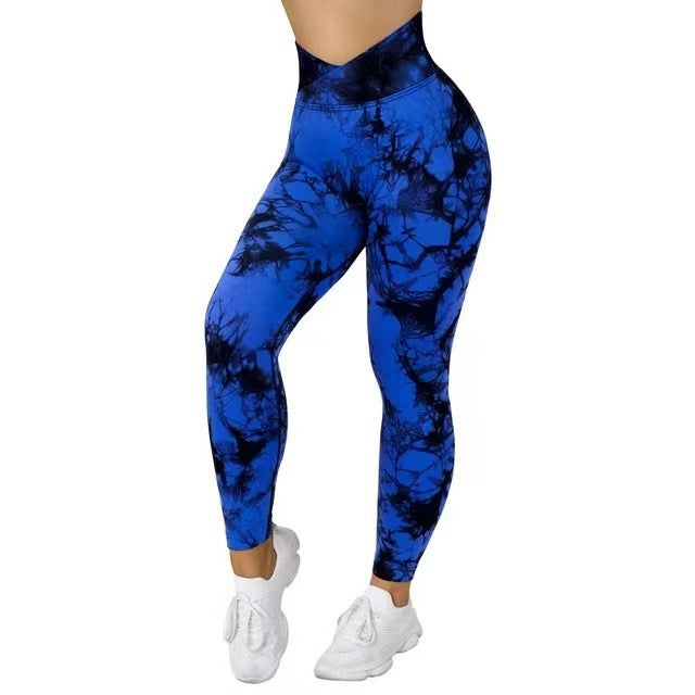 Seamless Tie Dye Yoga Leggings