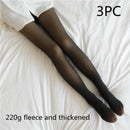 Fake Translucent Plus Size Leggings Fleece Lined Tights Fall And Winter Warm Fleece Pantyhose Women Fleece Lined Pantyhose Thermal Winter Tights
