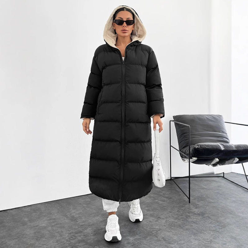 Women’s Long Hooded Puffer Coat