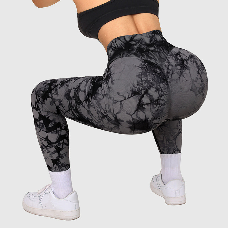 Seamless Tie Dye Yoga Leggings
