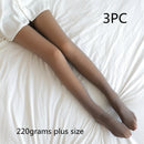 Fake Translucent Plus Size Leggings Fleece Lined Tights Fall And Winter Warm Fleece Pantyhose Women Fleece Lined Pantyhose Thermal Winter Tights