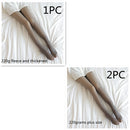 Fake Translucent Plus Size Leggings Fleece Lined Tights Fall And Winter Warm Fleece Pantyhose Women Fleece Lined Pantyhose Thermal Winter Tights