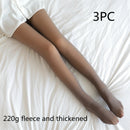 Fake Translucent Plus Size Leggings Fleece Lined Tights Fall And Winter Warm Fleece Pantyhose Women Fleece Lined Pantyhose Thermal Winter Tights