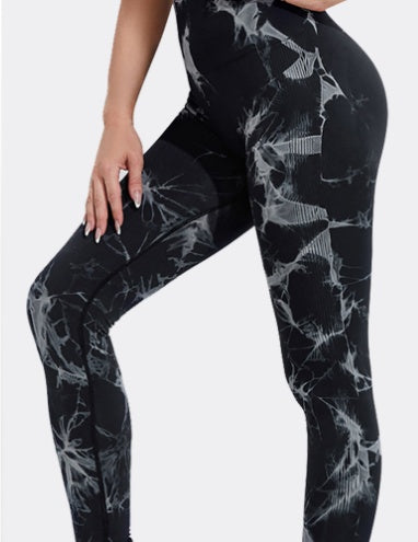 Seamless Tie Dye Yoga Leggings